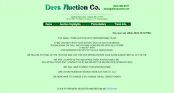 Desktop Screenshot of deesauction.net